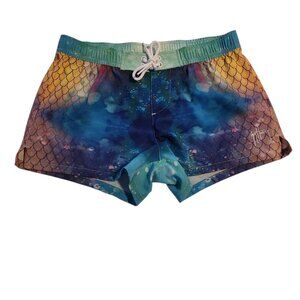 Guy Harvey Splash Shorts Performance Multicolor Bright Womens Size Small